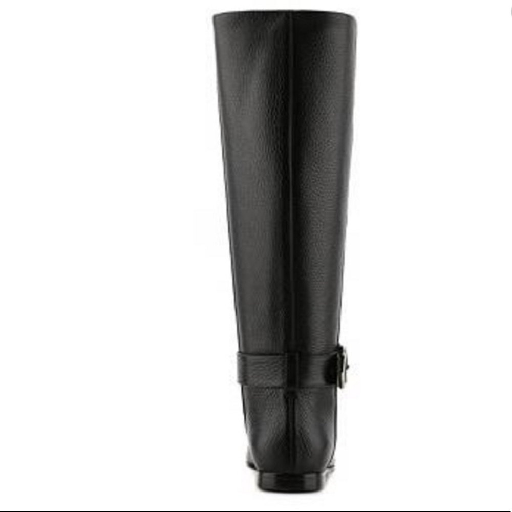 Gucci Black Leather Interlocking G Sachalin Pull-on Riding Boots Sz 7 US / 37 EU - Picture 4 of 16